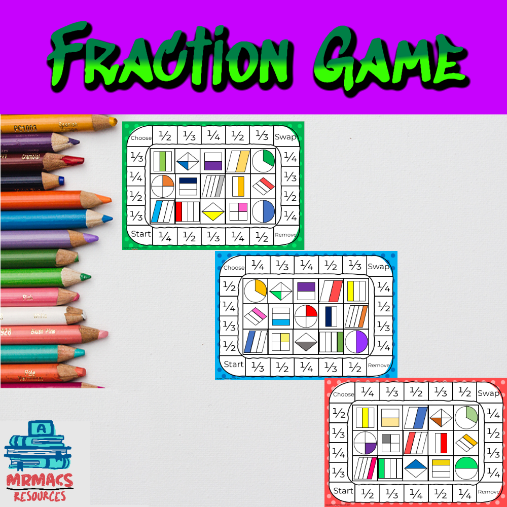 A fraction game on TPT.