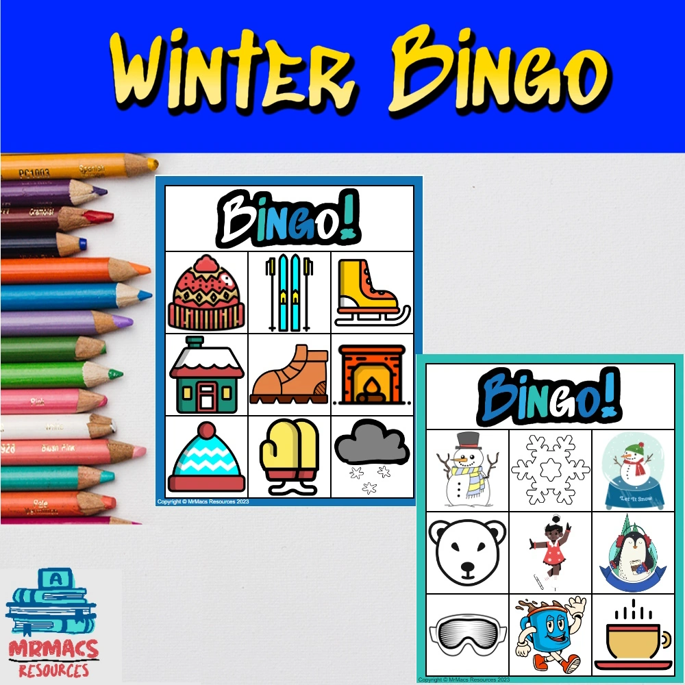 Winter Bingo Game on TPT.