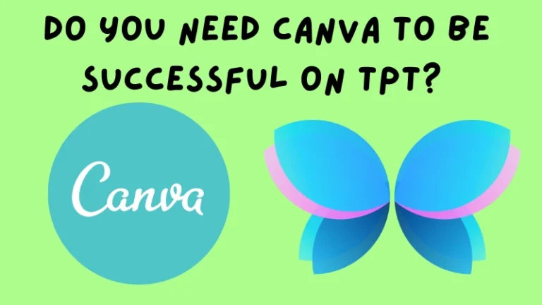 An image with the text "Do you need Canva to be successful on TPT"